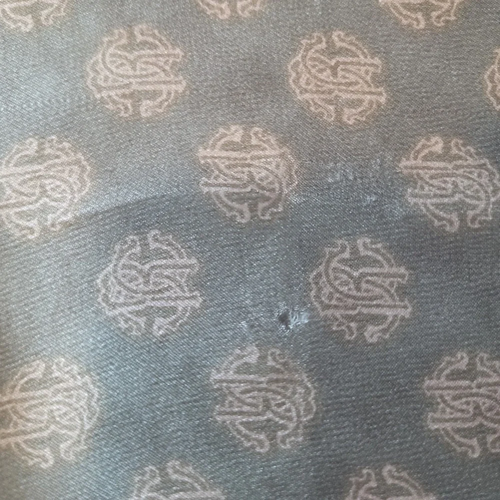 Roberto Cavalli 100% Silk Scarf Made Italy Sage Green Animal Print Large